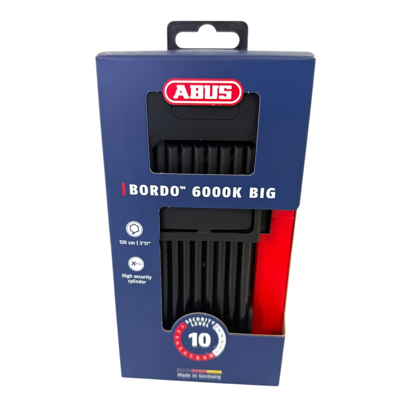ABUS BORDO BIG 6000K/120 Faltschloss 120 cm Länge mit Halter