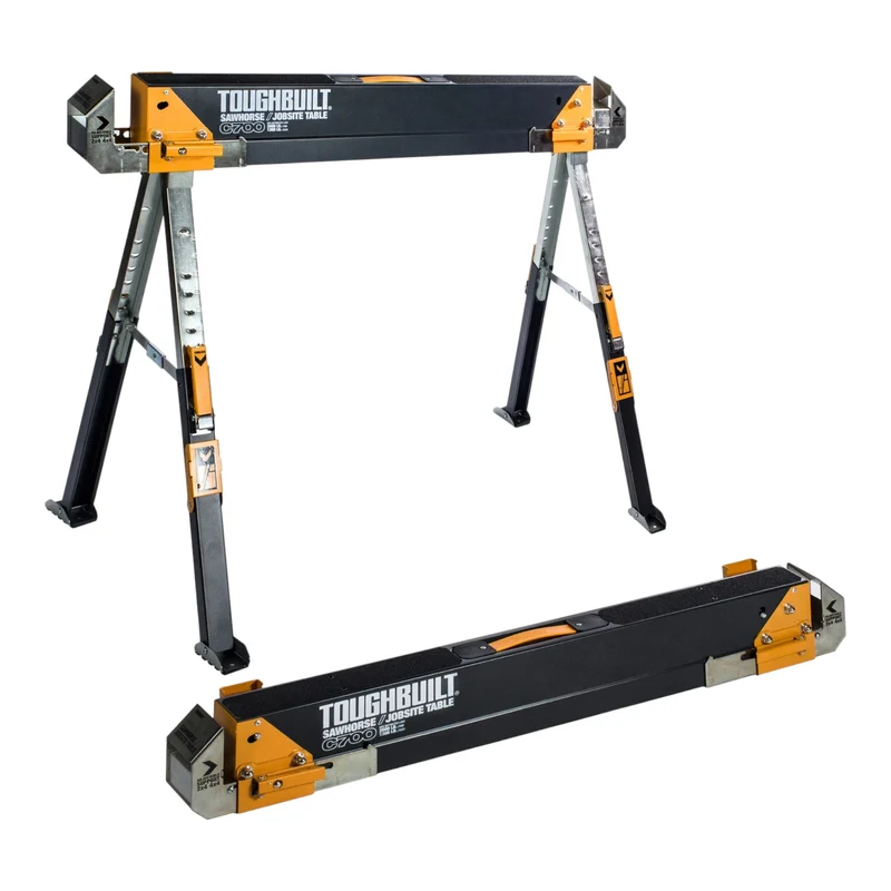 Toughbuilt TB-C700-2 Sägebock Arbeitsständer 2 Stück 1180 kg Tragfähigkeit