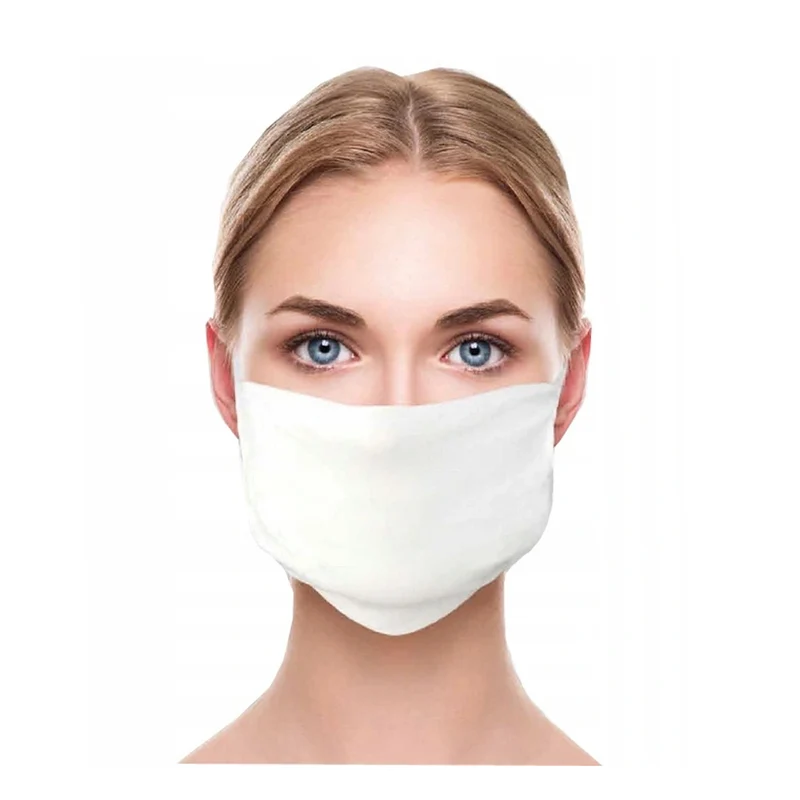 Doppelschichtige Mikrofasermaske weiß von hoher Qualität