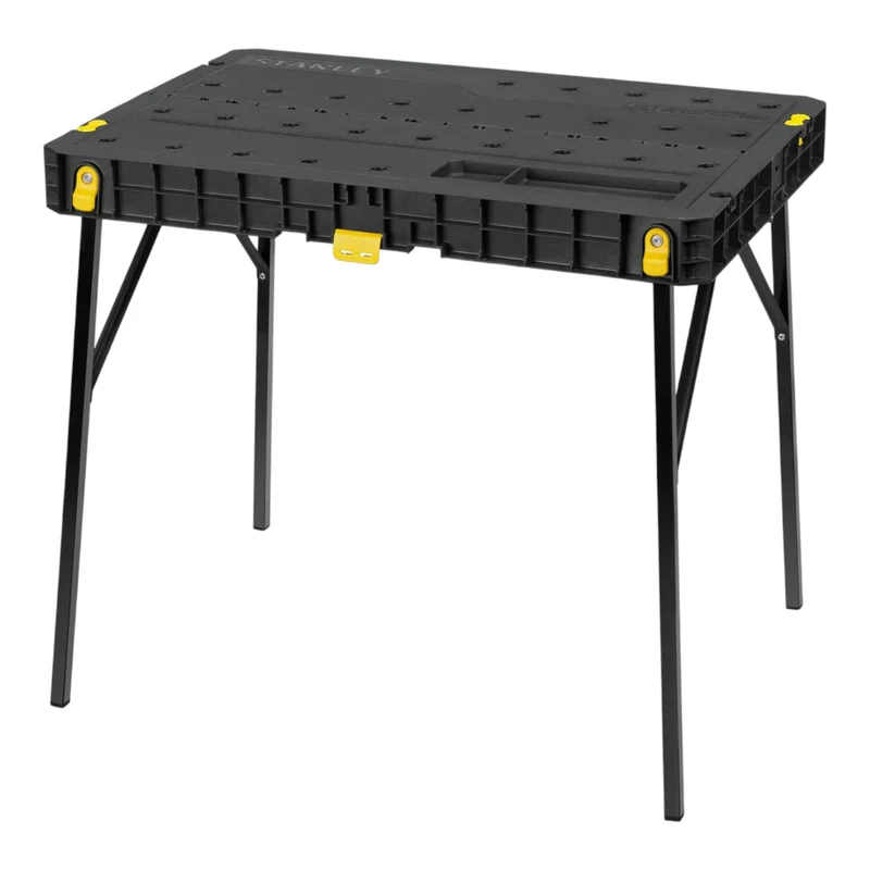 Stanley einklappbare Werkbank 850 x 740 mm ( STST83492-1 ) mobile Werkzeugbox aus Kunststoff
