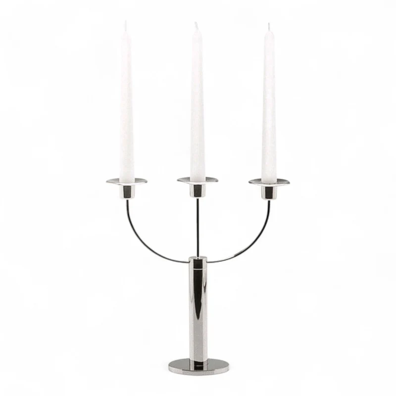 1 Stück Hepp Kerzenleuchter für 3 Kerzen, 28,5cm hoch