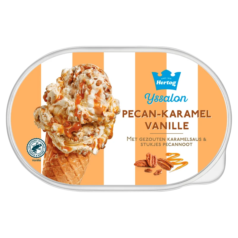 Hertog IJssalon pecan-karamel vanille