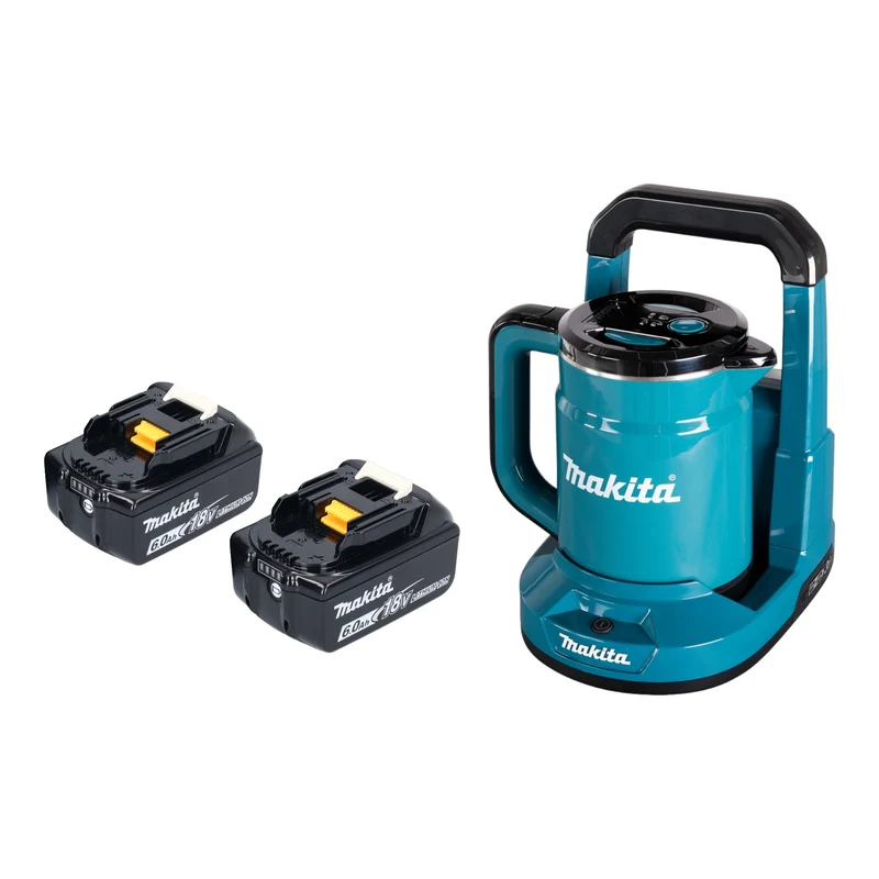 Makita DKT 360 G2 Akku Wasserkocher 36 V ( 2x 18 V ) 0,8 L + 2x Akku 6,0 Ah - ohne Ladegerät