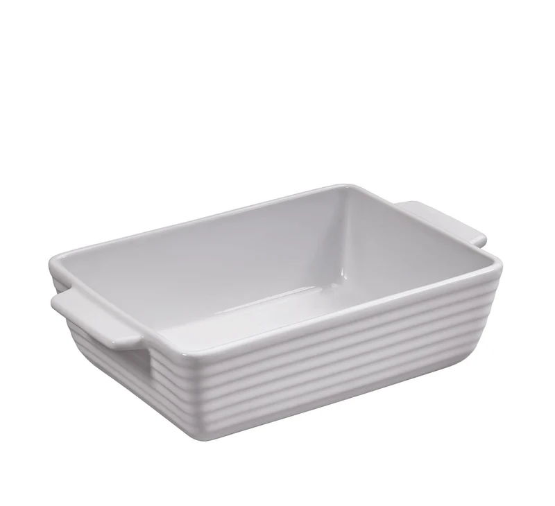 Gratinform quadratisch 1,3l weiß Burgund