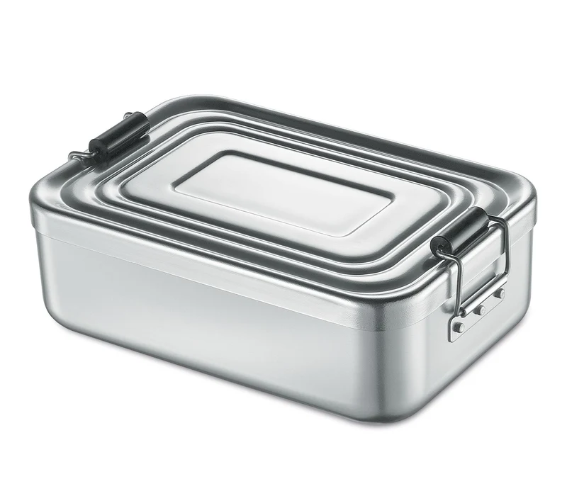 Lunchbox Alu 12x18 silber