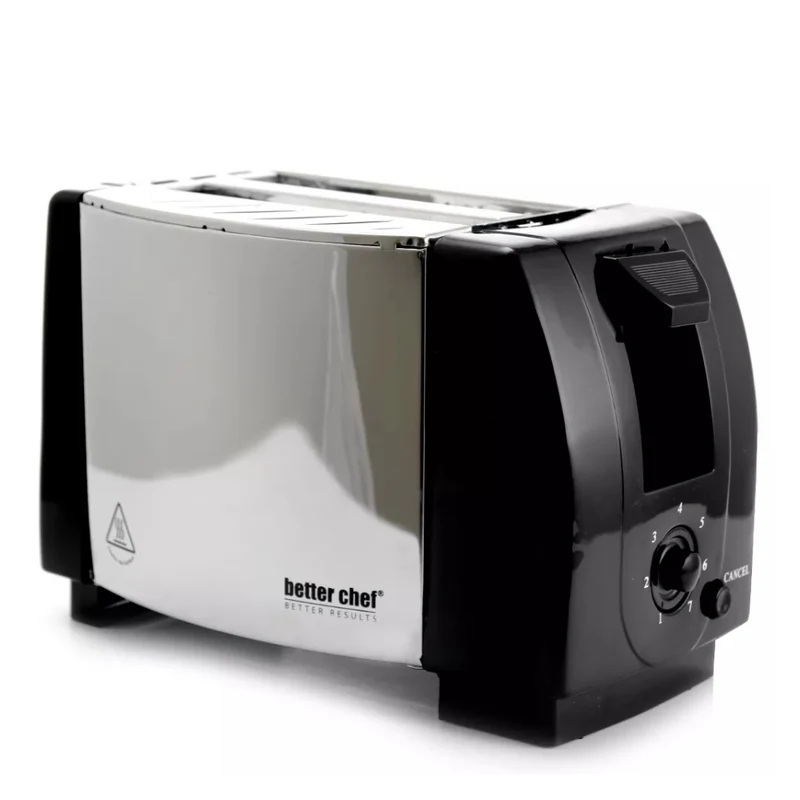 Better Chef 2-Slice Toaster - Silver/black