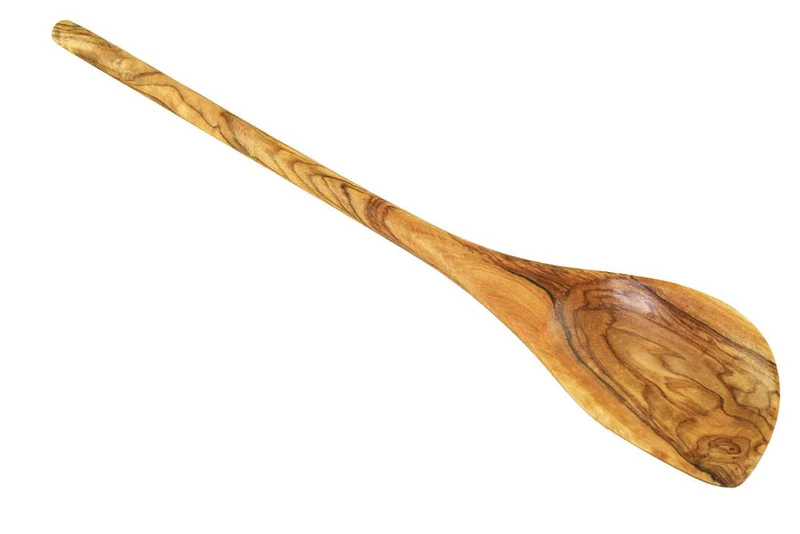 Kochlöffel 30 cm mit Ecke Olivenholz