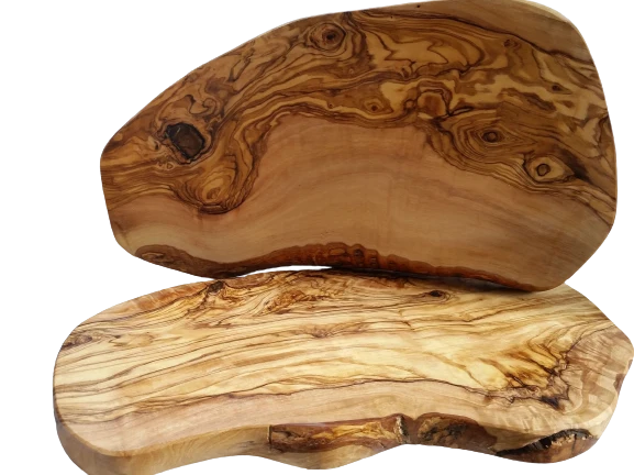 Frühstücksbrett oder Vesperbrett Länge ca. 35-39 cm Olivenholz