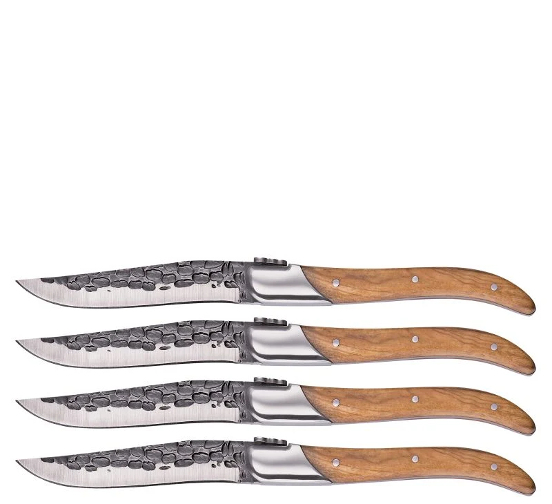 Steakmesser BULL 4er-Set, Olivenholz