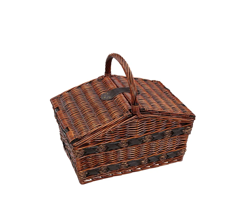 Picknick-Korb COMO dunkelbraun