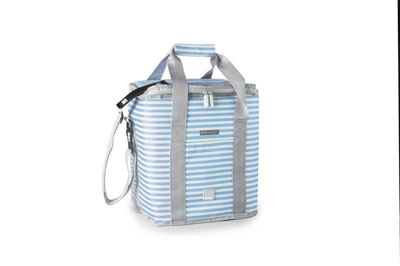 Kühltasche Niza Blau/Weiss Gestreift 20 L.