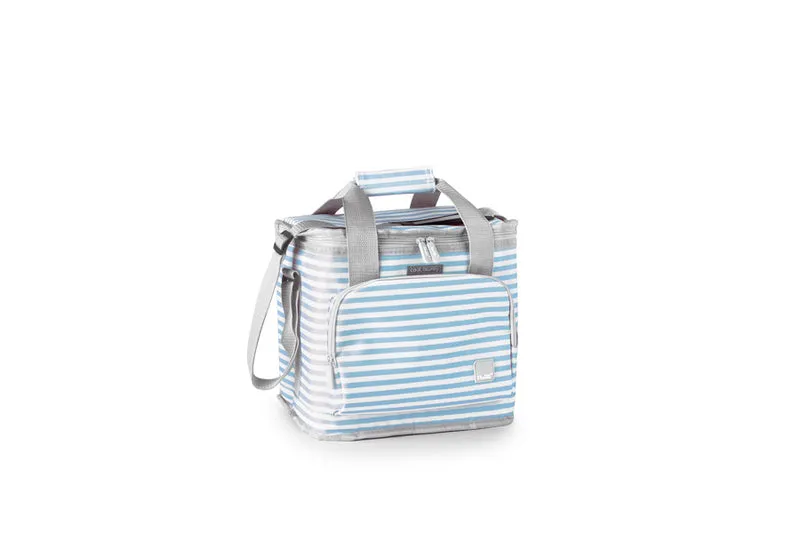 Kühltasche Niza Blau/Weiss Gestreift 15 L.