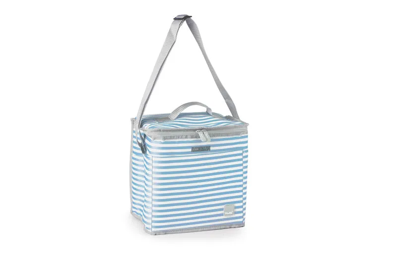Kühltasche Niza Blau/Weiss Gestreift 10 L.