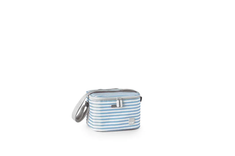 Kühltasche Niza Blau/Weiss Gestreift 5 L.