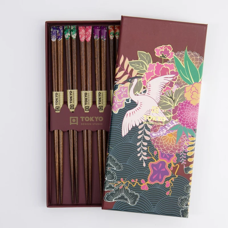Essstäbchen Chopsticks Japan Flower Geschenkset