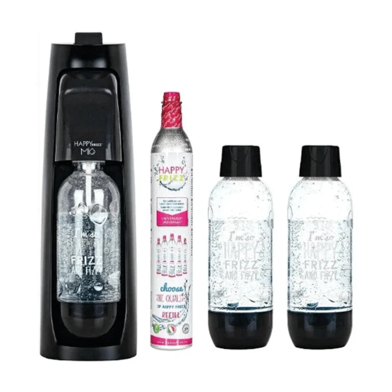 Happy Frizz SodaStream Mio Megapack Black + 3 PET Bottles | MEGAPBLA