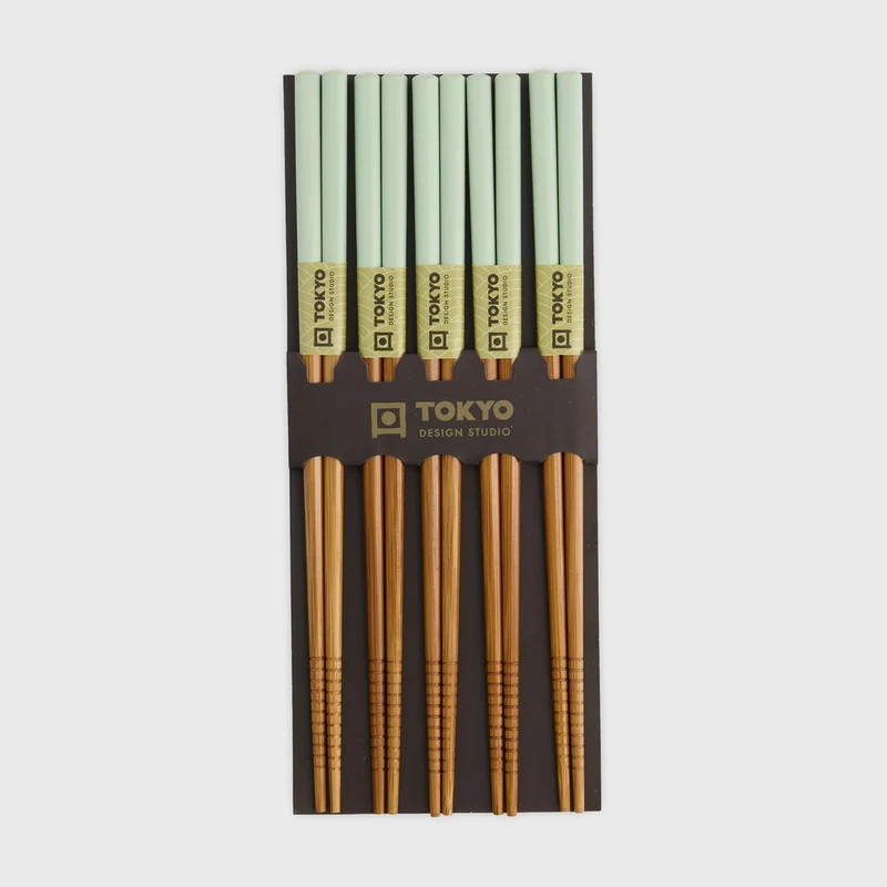 Essstäbchen Chopsticks Bambus mint 5 Paar