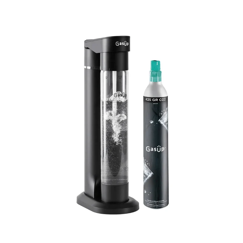 Gasup Quokka Soda Maker with Cylinder Screw-in Black | 4106021