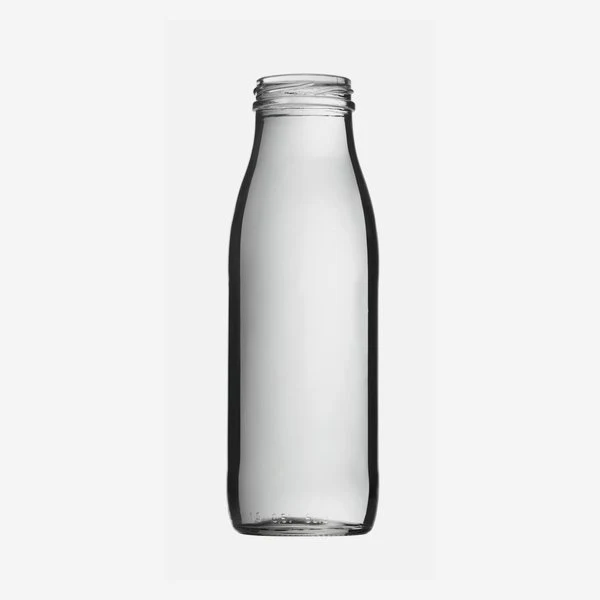 Glasflasche Juice 500ml Deckel To48 silber