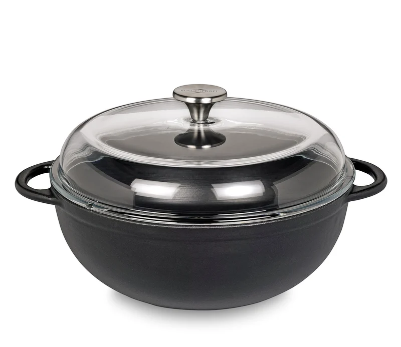 Schmorpfanne 28 cm schwarz Provence Marmite