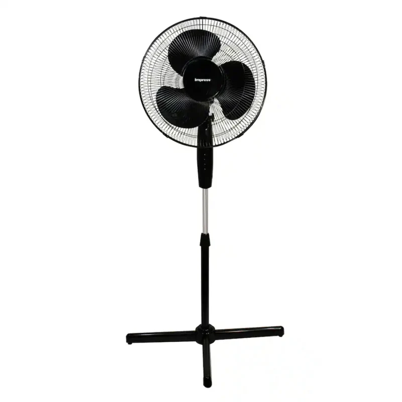 Impress 16" Oscillating Stand Fan - Black