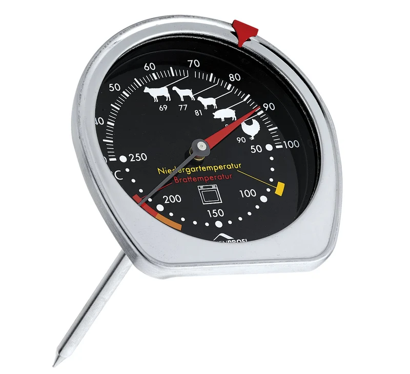 Braten-/Ofenthermometer, schwarz Thermometer