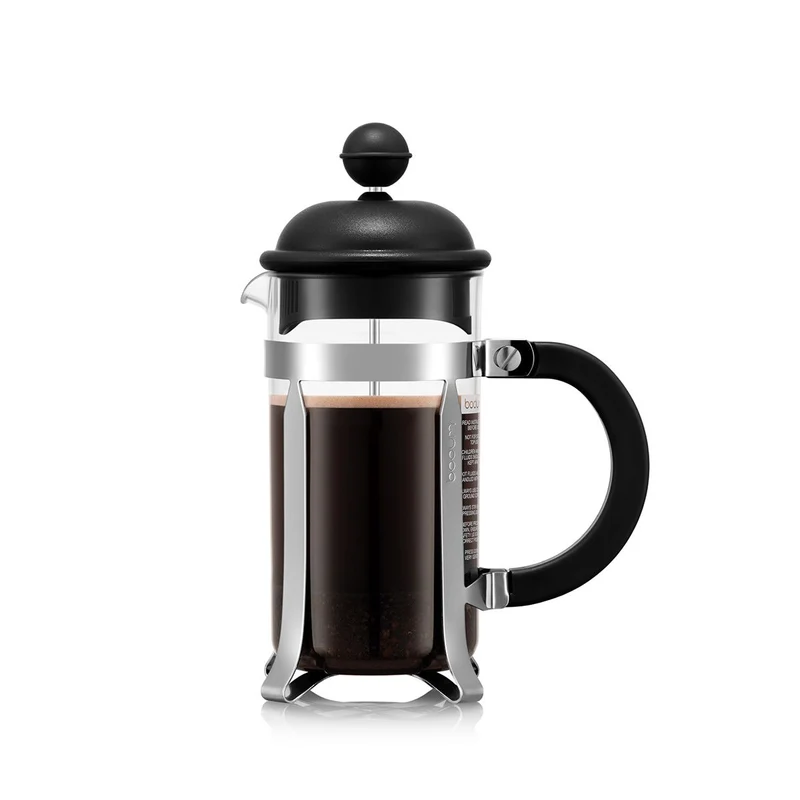 Kaffeebereiter Caffeettiera mit Kunststoffdeckel, 3 Tassen, 0.35 l, Edelstahl