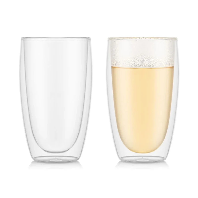 Glas Pavina doppelwandig, 0.45 l, Transparent 2 Stück