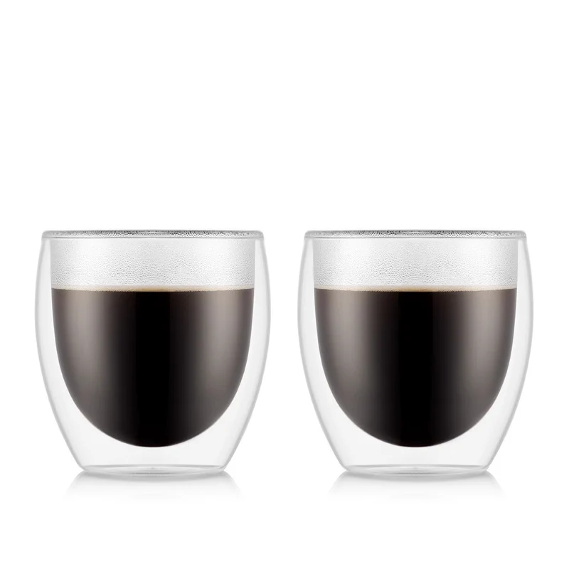 Glas Pavina doppelwandig, 0.25 l, Transparent 2 Stück