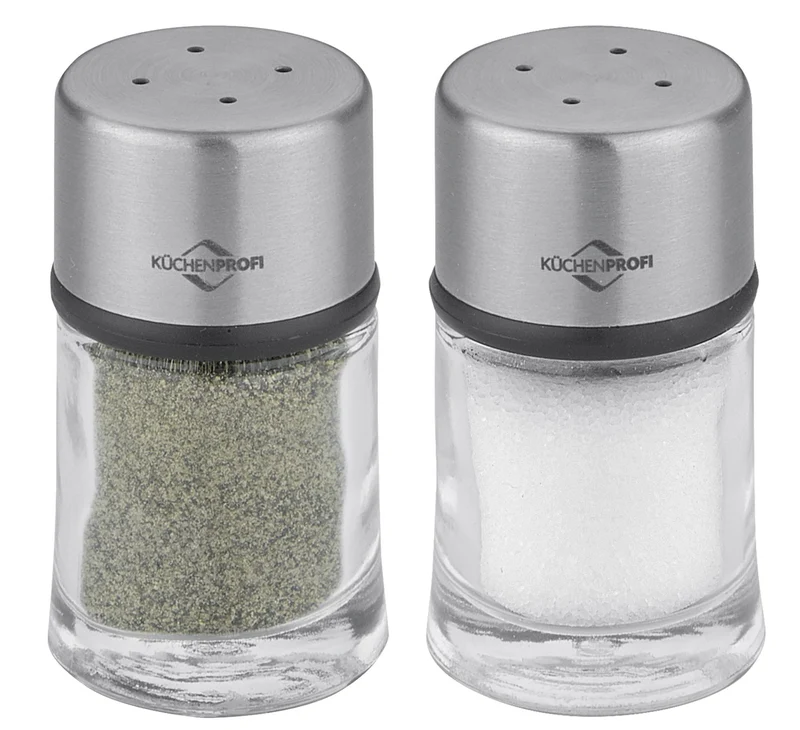 Pfeffer Salzstreuer 5cm Glas Küchenprofi - Würzen
