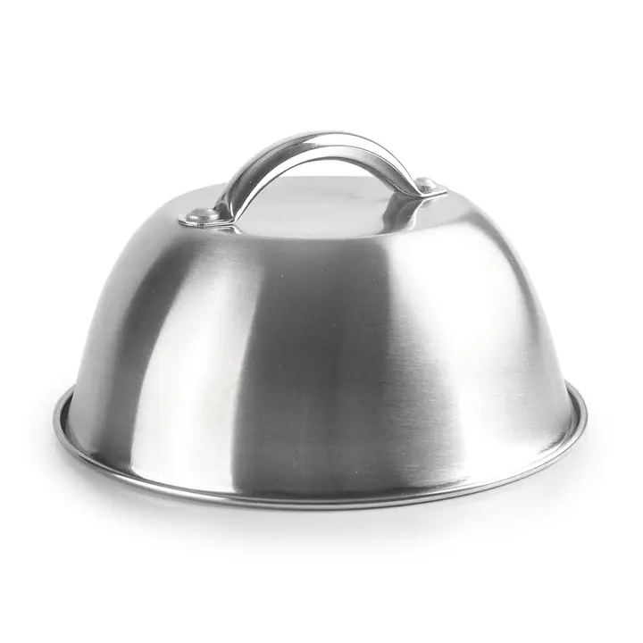 Burgerhaube Schmelzhaube d. 14cm Edelstahl