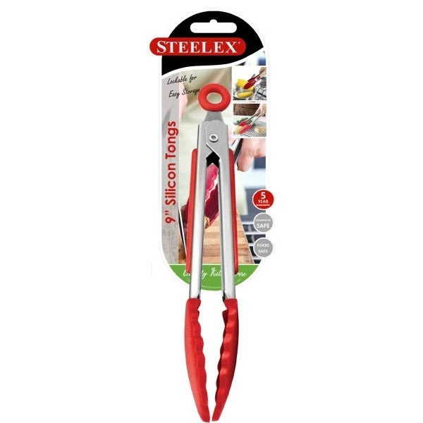 Silicone Tongs 9" – Steelex