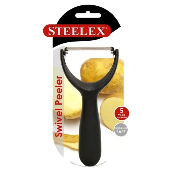 Swivel Peeler with Plastic Handle – Steelex