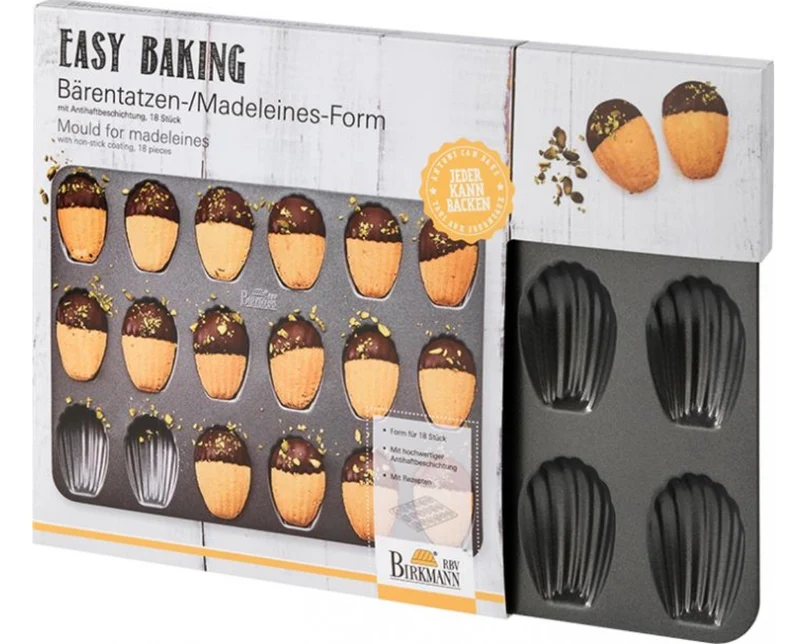 Backblech Bärentatzen-/Madeleine-Form „Easy Baking“ von Birkmann