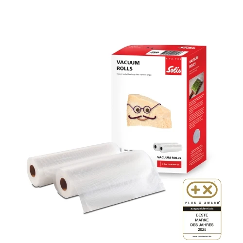 Vakuumierfolien 2 Rollen 20x600 cm transparent