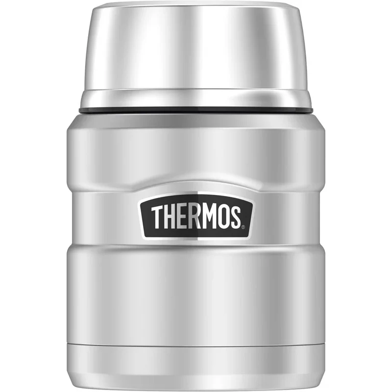 STAINLESS KING FOOD JAR Thermobehälter 0,47 L | 100 % auslaufsicher & mit Löffel