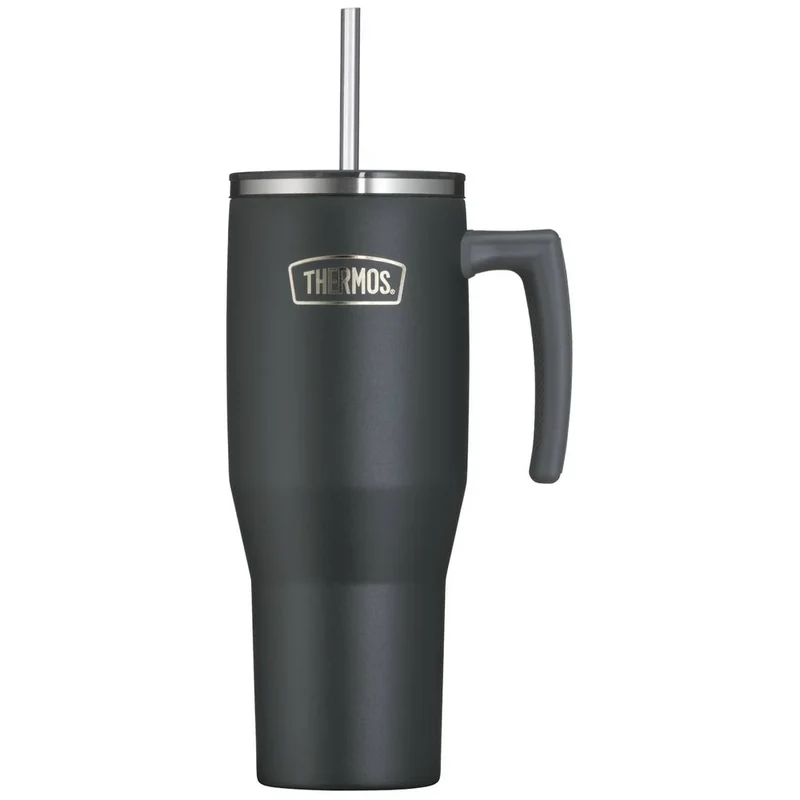 REFRESHING SERIES Isolierbecher 1,10 L | Mit Komfortgriff & Strohhalm