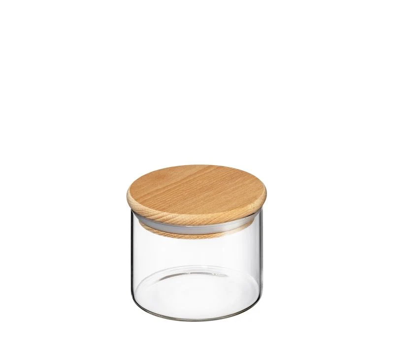 Vorratsglas m Holzdeckel 0,35l