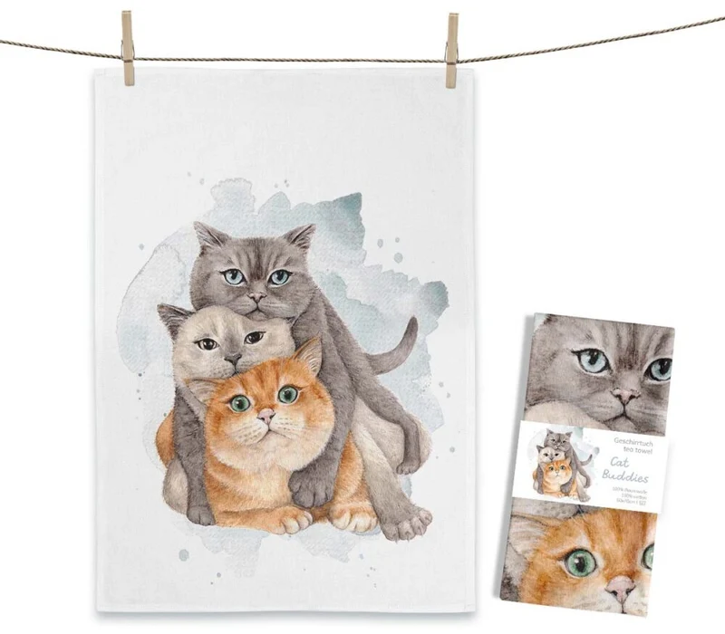 Geschirrtuch Cat Buddies