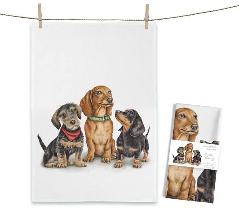 Geschirrtuch Doxie Gang