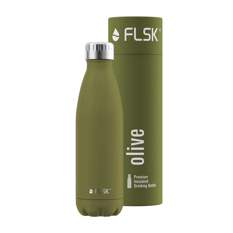 Trinkflasche FLSK 0,5l Olive To-Go / Bottle