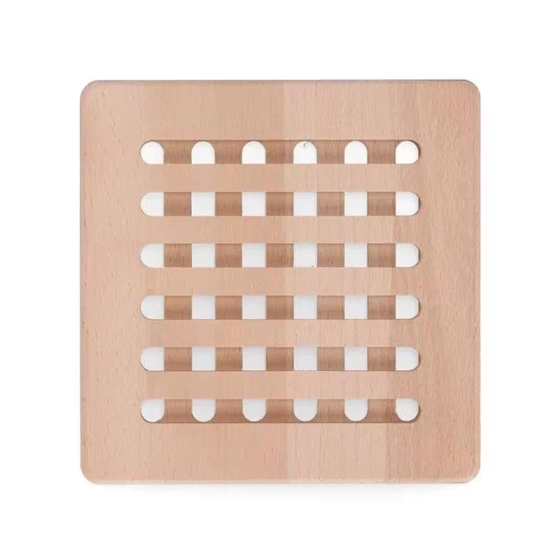Topfuntersetzer, Buche 20 x 20 x 1,5 cm