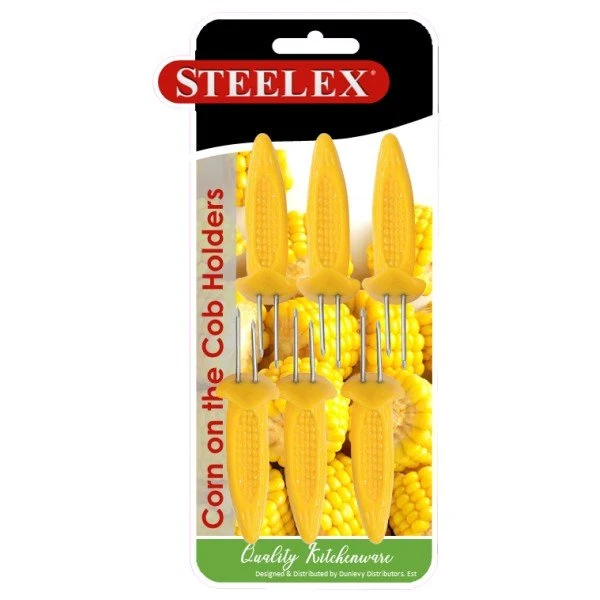 Steelex Corn On The Cob Skewers Set of 6