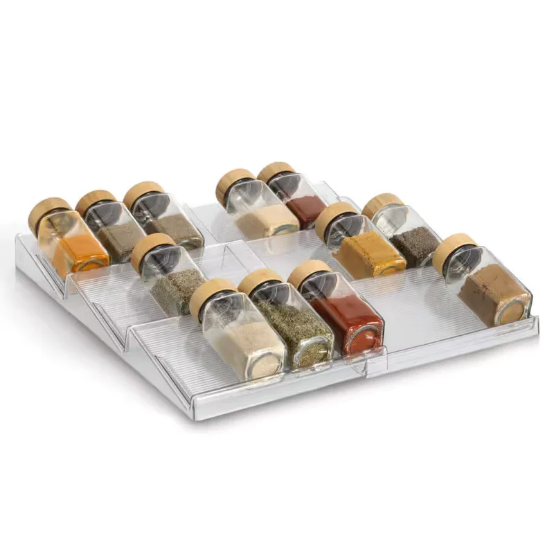 Gewürzglas-Schubladen-Organizer-Set, 2-tlg., 41,3 × 19,5 × 3,2 cm