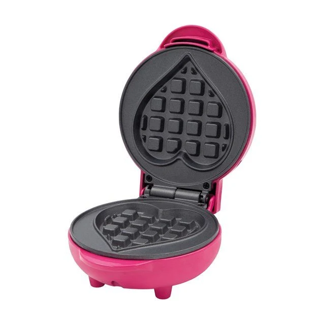 Global Gizmos Heart Shape Waffle Maker – Pink