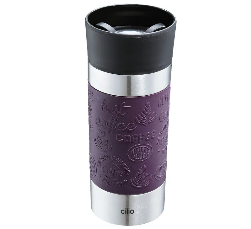 Isobecher 360ml lila Edelstahl Viaggio