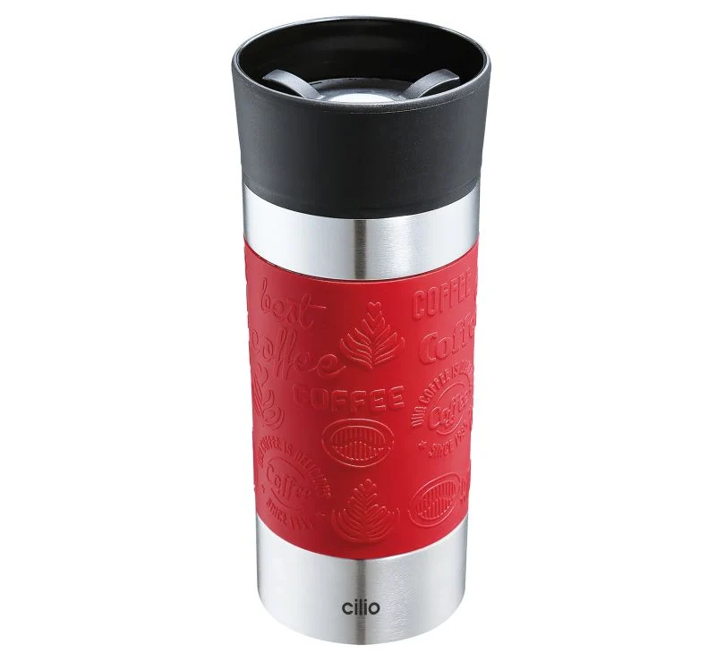 Isobecher 360ml rot Edelstahl Viaggio
