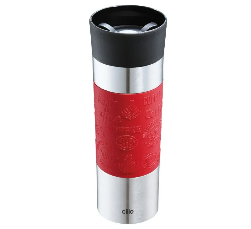 Isobecher 500ml rot Edelstahl Viaggio