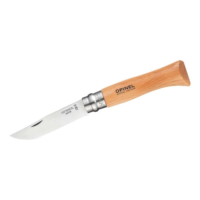 Taschenmesser No. 8 Edelstahl/Buche