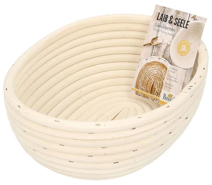 Gärkörbchen oval 24,5x18,5 cm für 750 - 1000g.